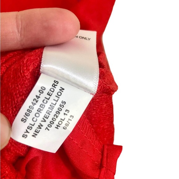 Banana Republic Wool Blend Piped Corset Dress in Vermillion Size 8 - Picture 9 of 9